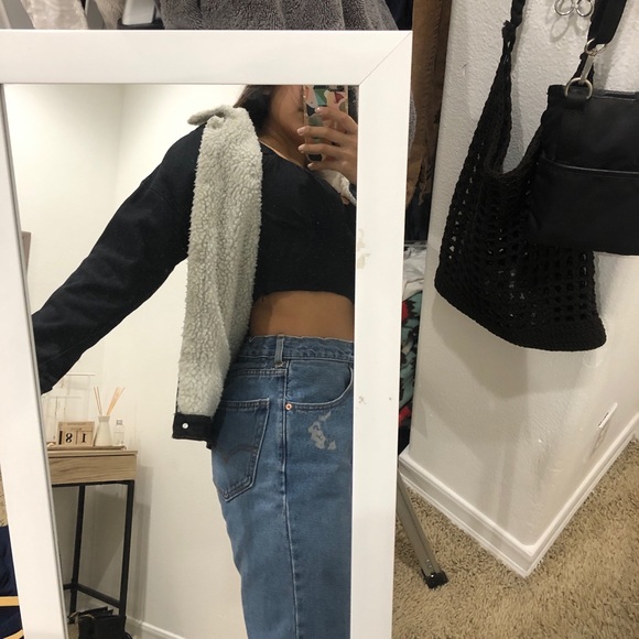 Black fuzzy jacket - Picture 2 of 5